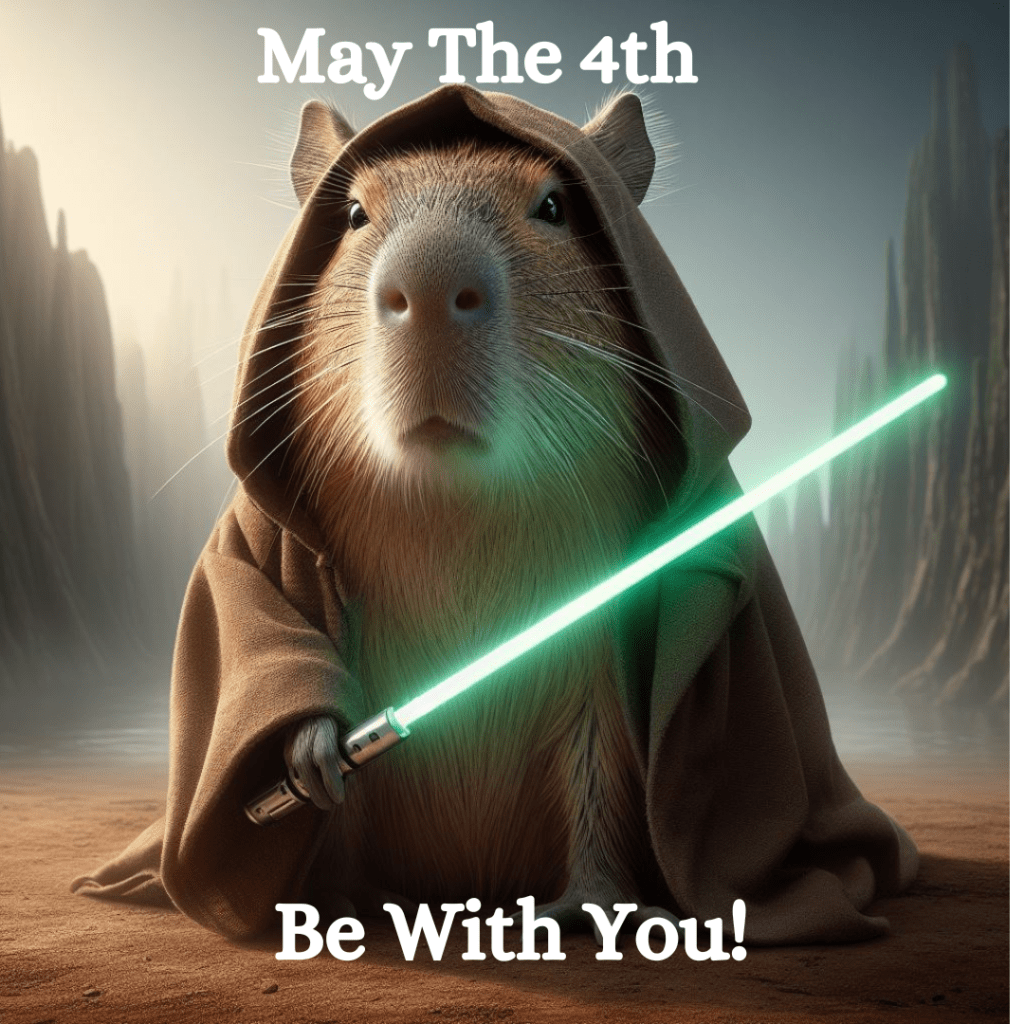 May the 4th be with you capybara